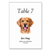 Eenvoudige moderne Waterverf Hond bruiloft Kaart (Voorkant)