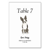 Eenvoudige moderne Waterverf Hond bruiloft Kaart (Voorkant)