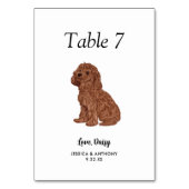 Eenvoudige moderne Waterverf Hond bruiloft Kaart (Voorkant)