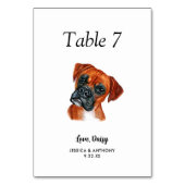 Eenvoudige moderne Waterverf Hond bruiloft Kaart (Voorkant)