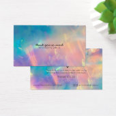 Eenvoudige, moderne Whimsical Heart Customer Disco Visitekaartje (Bureau)