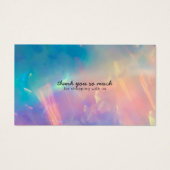 Eenvoudige, moderne Whimsical Heart Customer Disco Visitekaartje (Voorkant)