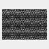 Eenvoudige, moderne, witte dubbele pijl die schatt inpakpapier vel (Voorkant 3)