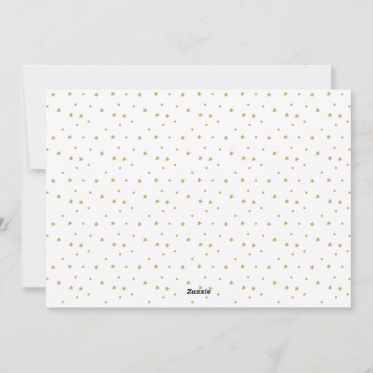 Eenvoudige, moderne, witte foto, gelukkig feestdagenkaart (Achterkant)