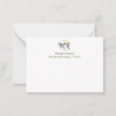 Eenvoudige Moderne Witte Gouden Elegante Sjabloon (Voorkant)