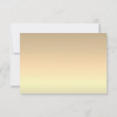 Eenvoudige Moderne Witte & Gouden Folie Olifant Tr RSVP Kaartje (Achterkant)