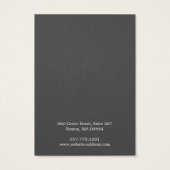 Eenvoudige moderne witte oorbeldisplaykaart visitekaartje (Achterkant)