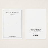 Eenvoudige, moderne, witte, oorscherm Kaart (Voorkant /achterkant)