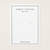 Eenvoudige, moderne, witte, oorscherm Kaart (Voorkant)