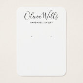 Eenvoudige, moderne, witte, oorscherm Kaart (Voorkant)