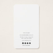 Eenvoudige, moderne, witte, oorscherm Kaart (Achterkant)