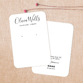 Eenvoudige, moderne, witte, oorscherm Kaart