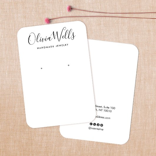 Eenvoudige, moderne, witte, oorscherm Kaart