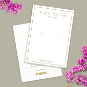 Eenvoudige, moderne, witte rand die Kaart voor bee