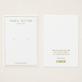 Eenvoudige, moderne, witte rand die Kaart voor bee (Voorkant /achterkant)