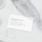 Eenvoudige moderne witte vastgoedprofessional visitekaartje