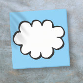 Eenvoudige Moderne Wolk Denk Bubbel Post-it® Notes
