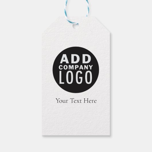 Eenvoudige moderne zakelijke Logo Corporate Gift L Cadeaulabel (Achterkant)