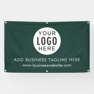 Eenvoudige moderne zakelijke Logo en bedrijfswebsi Spandoek