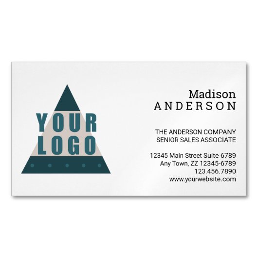 Eenvoudige, moderne zakelijke Logo Magnetisch Visitekaartje (Voorkant)