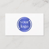 Eenvoudige moderne zakelijke Logo op wit Visitekaartje (Voorkant)