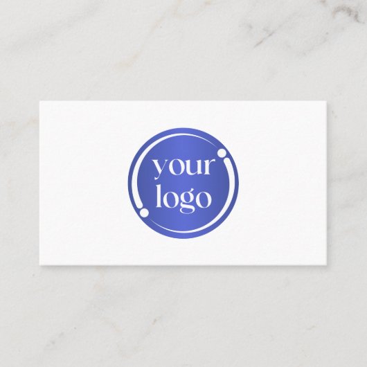 Eenvoudige moderne zakelijke Logo op wit Visitekaartje (Voorkant)