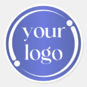 Eenvoudige moderne zakelijke professionele Logo Ronde Sticker (Voorkant)