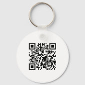 Eenvoudige Moderne Zakelijke Scanbare QR-code Sleutelhanger (Achterkant)