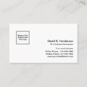 Eenvoudige moderne zakelijke Sjabloon Visitekaartje (Voorkant)