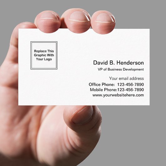 Eenvoudige moderne zakelijke Sjabloon Visitekaartje