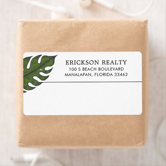 Eenvoudige, moderne zakelijke verzending etiket (Insitu)