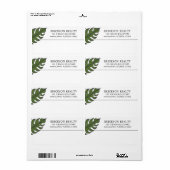 Eenvoudige, moderne zakelijke verzending etiket (Full Sheet)