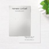 Eenvoudige, moderne Zatin Silver Earling Display C Visitekaartje (Bureau)