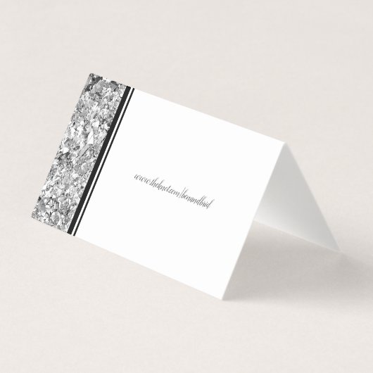 Eenvoudige Moderne Zilveren en Zwarte Bruiloft Dan Kaart (Achterkant)