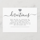 Eenvoudige moderne, zilveren hardeweddenschappen informatiekaartje (Achterkant)