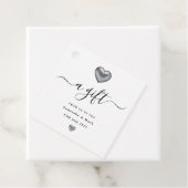 Eenvoudige, moderne, zilveren Labels voor het hart (In situ)