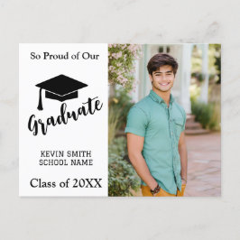 EENVOUDIGE MODERNE ZWART & WIT Aankondigingskaart