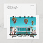 Eenvoudige Moderne Zwart Wit Key Foto Bewegend Aankondigingskaart (Voorkant / Achterkant)