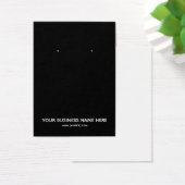 Eenvoudige, moderne, zwarte, aangepaste draagkaart visitekaartje (Bureau)