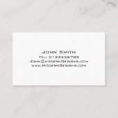 Eenvoudige moderne zwarte en groene swoosh - Visit Visitekaartje (Achterkant)