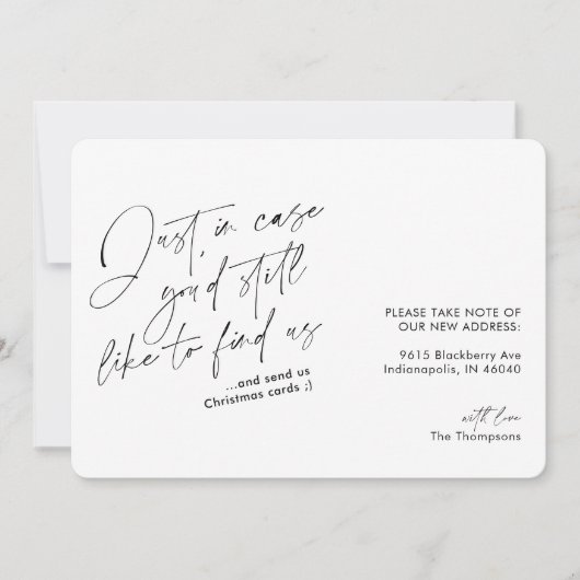 Eenvoudige moderne, zwarte en witte beweging aankondiging (Voorkant)