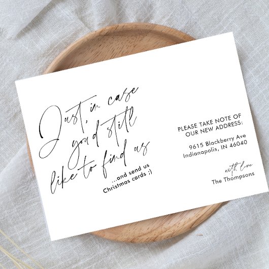 Eenvoudige moderne, zwarte en witte beweging aankondiging