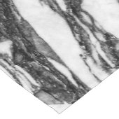 Eenvoudige moderne zwarte en witte marmer korte tafelloper (Hoek)