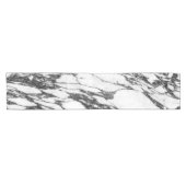 Eenvoudige moderne zwarte en witte marmer korte tafelloper (Horizontaal)