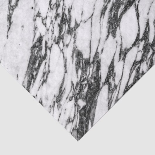 Eenvoudige moderne zwarte en witte marmer tissuepapier (Detail)