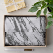 Eenvoudige moderne zwarte en witte marmer tissuepapier (Geschenk)