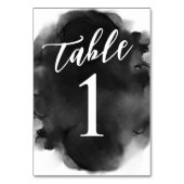 Eenvoudige moderne zwarte en witte Waterverf Kaart (Achterkant)