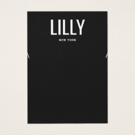 Eenvoudige moderne zwarte-Ketting-kaart Visitekaartje