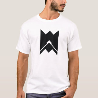 Eenvoudige moderne zwarte logo t-shirt