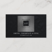 Eenvoudige, moderne, zwarte, professionele foto visitekaartje (Voorkant)